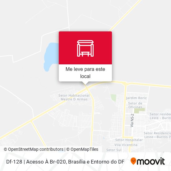 Df-128 | Acesso À Br-020 mapa