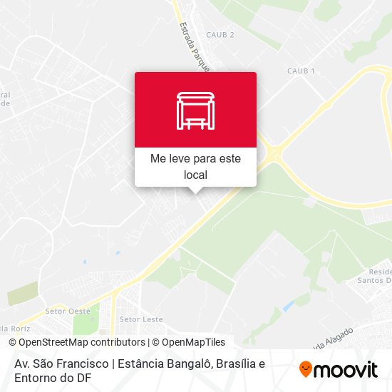 Av. São Francisco | Estância Bangalô mapa