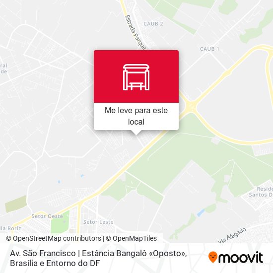 Av. São Francisco | Estância Bangalô «Oposto» mapa