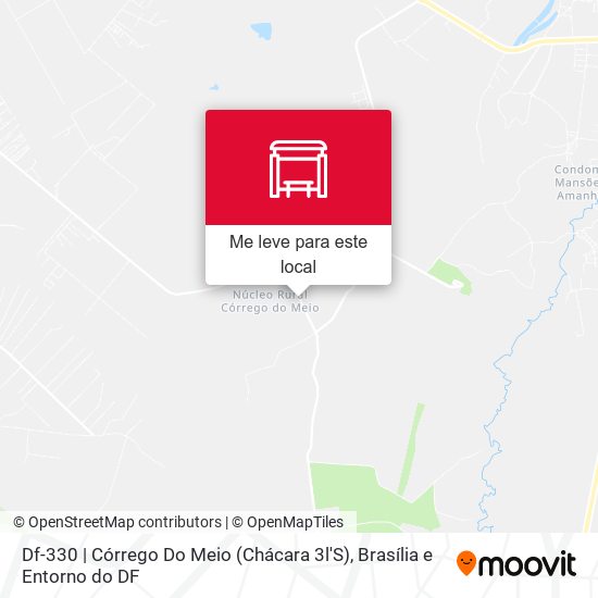 Df-330 | Córrego Do Meio (Chácara 3l'S) mapa