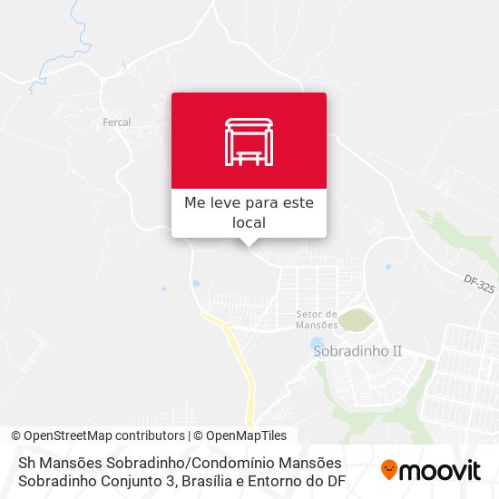 Sh Mansões Sobradinho / Condomínio Mansões Sobradinho Conjunto 3 mapa