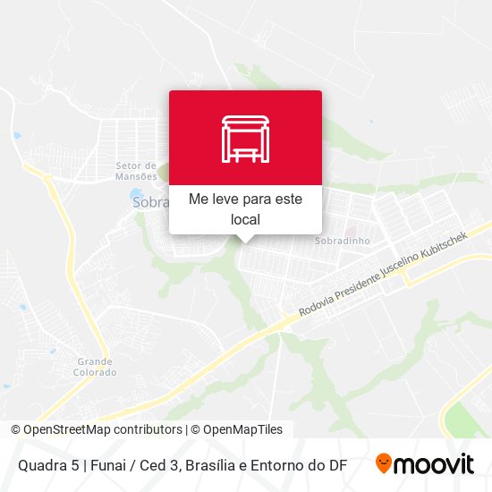 Quadra 5 | Funai / Ced 3 mapa