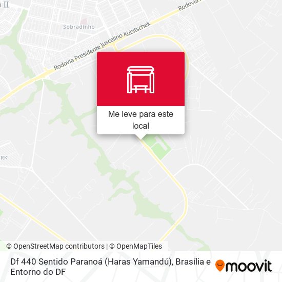 Df 440 Sentido Paranoá (Haras Yamandú) mapa