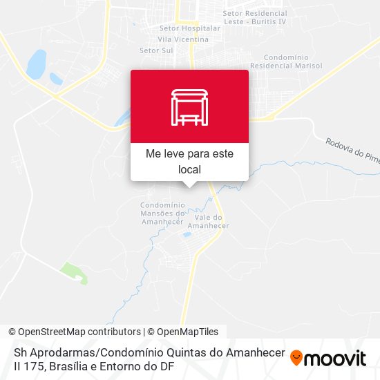 Sh Aprodarmas / Condomínio Quintas do Amanhecer II 175 mapa