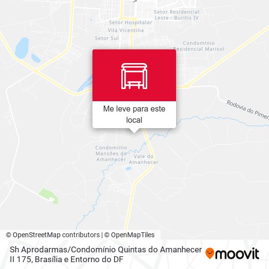 Sh Aprodarmas / Condomínio Quintas do Amanhecer II 175 mapa