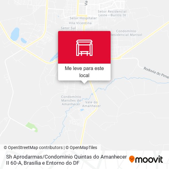 Sh Aprodarmas / Condomínio Quintas do Amanhecer II 60-A mapa