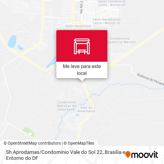 Sh Aprodamas / Condomínio Vale do Sol 22 mapa