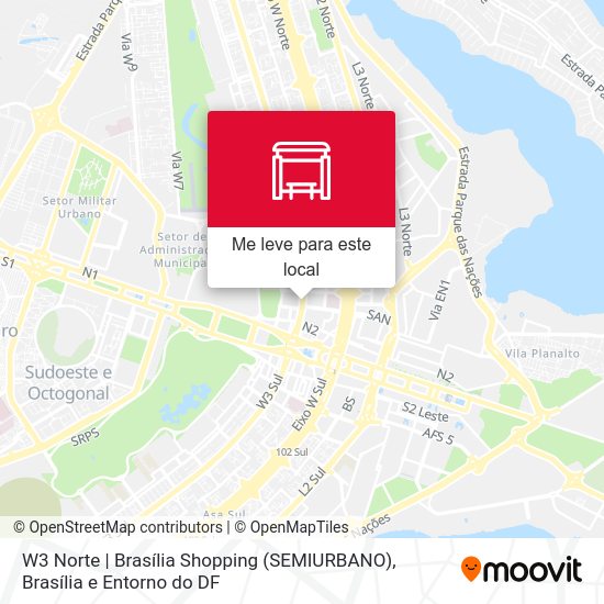 W3 Norte | Brasília Shopping (SEMIURBANO) mapa