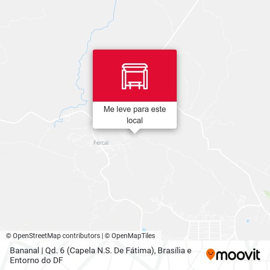 Bananal | Qd. 6 (Capela N.S. De Fátima) mapa