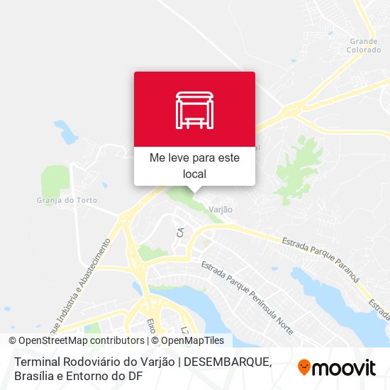 Terminal Rodoviário do Varjão | DESEMBARQUE mapa