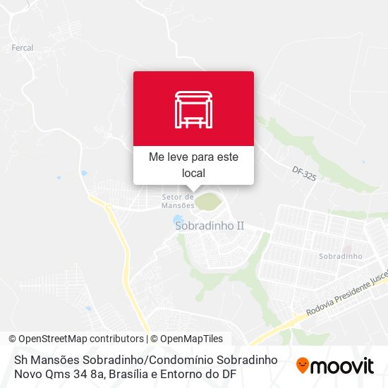Sh Mansões Sobradinho / Condomínio Sobradinho Novo Qms 34 8a mapa