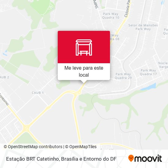 Estação BRT Catetinho mapa
