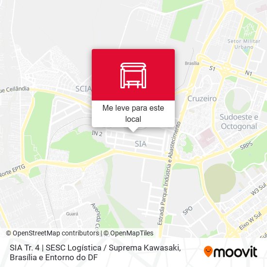 SIA Tr. 4 | SESC Logística / Suprema Kawasaki mapa