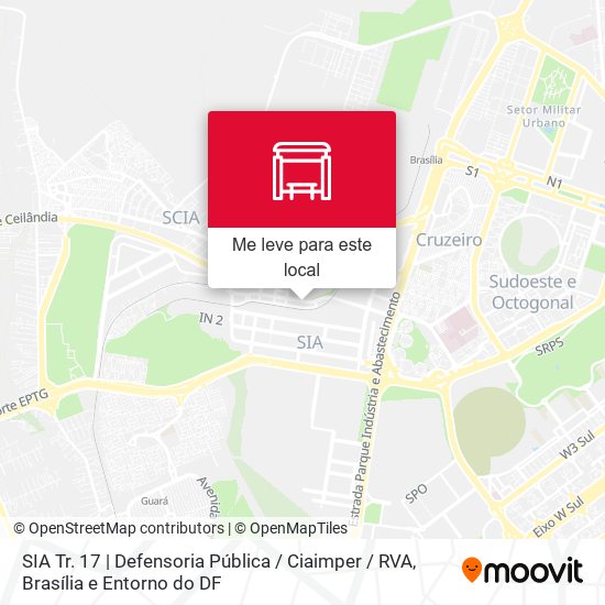 SIA Tr. 17 | Defensoria Pública / Ciaimper / RVA mapa
