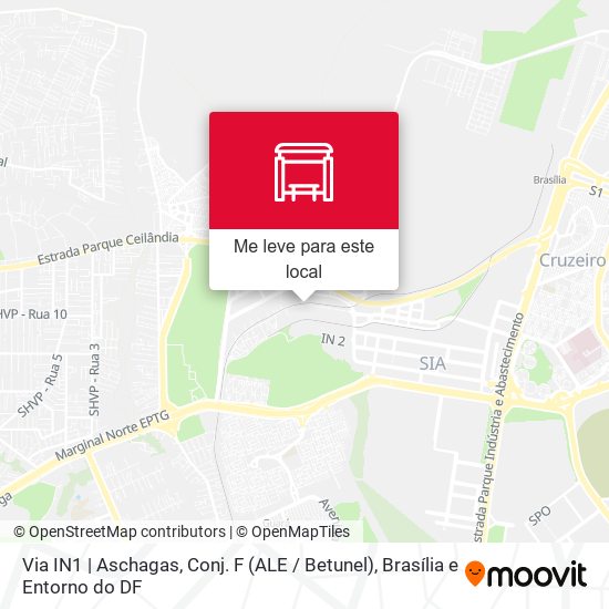 Via IN1 | Aschagas, Conj. F (ALE / Betunel) mapa