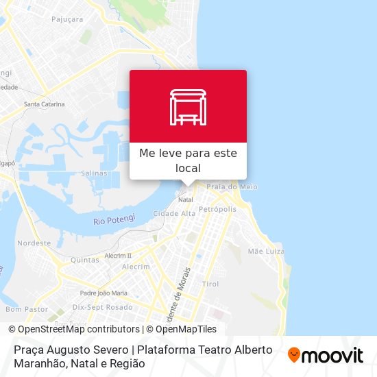 Praça Augusto Severo | Plataforma Teatro Alberto Maranhão mapa