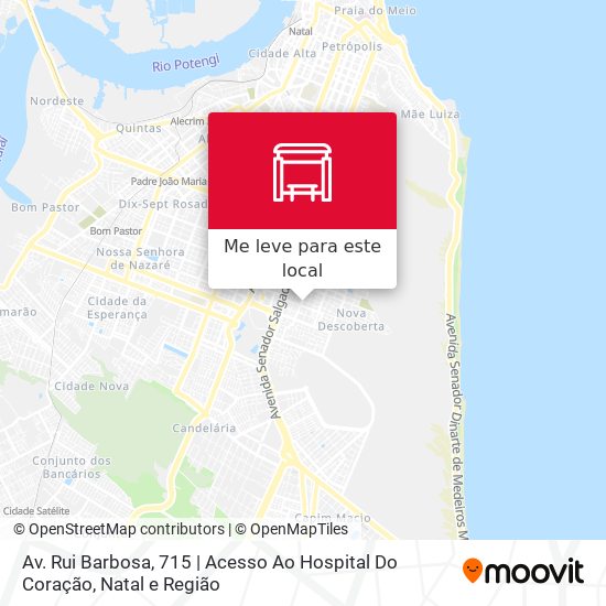 Av. Rui Barbosa, 715 | Acesso Ao Hospital Do Coração mapa