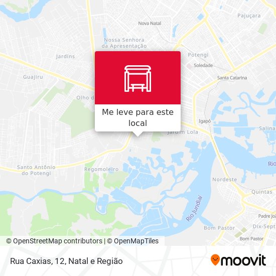 Rua Caxias, 12 mapa