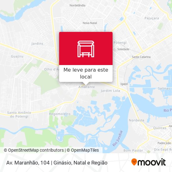 Av. Maranhão, 104 | Ginásio mapa