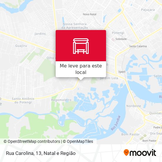 Rua Carolina, 13 mapa