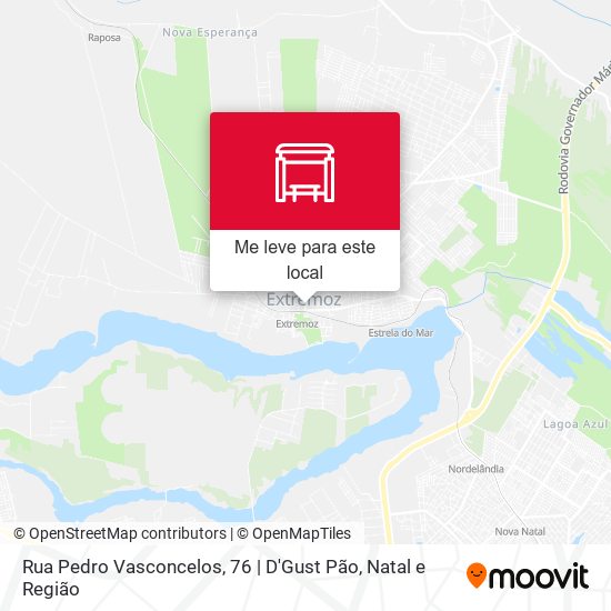Rua Pedro Vasconcelos, 76 | D'Gust Pão mapa