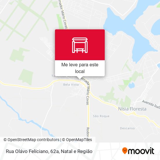 Rua Olávo Felíciano, 62a mapa