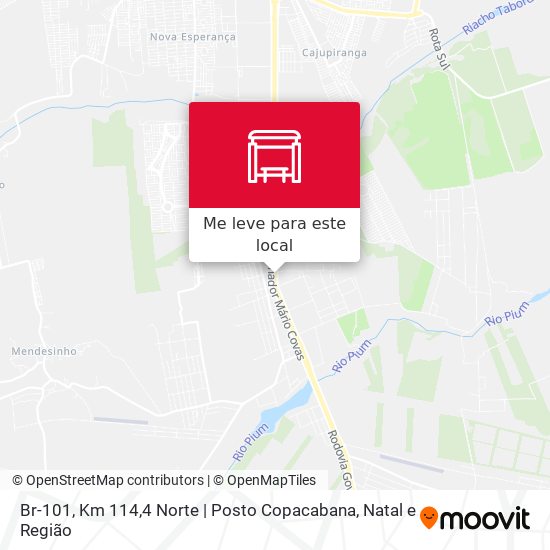 Br-101, Km 114,4 Norte | Posto Copacabana mapa