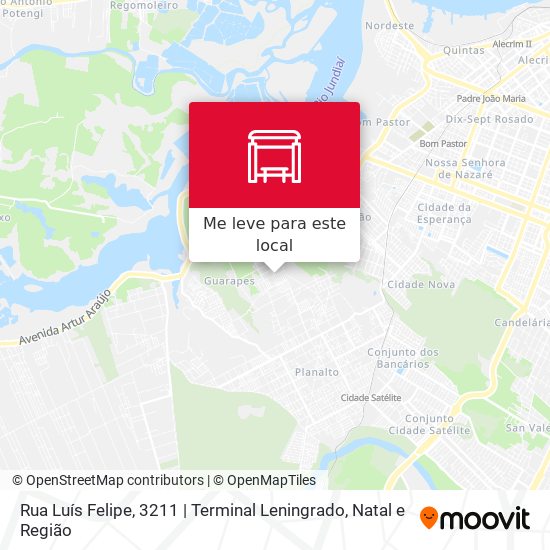 Rua Luís Felipe, 3211 | Terminal Leningrado mapa