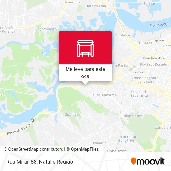 Rua Miraí, 88 mapa