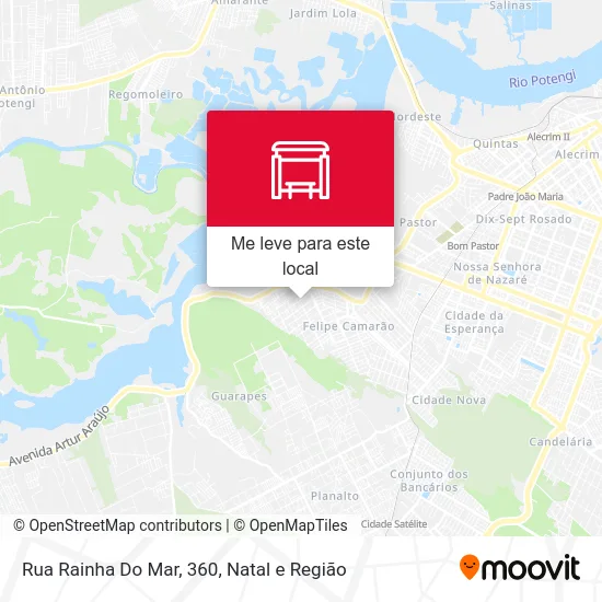 Rua Rainha Do Mar, 360 mapa