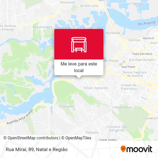 Rua Miraí, 89 mapa