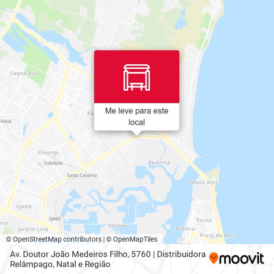 Av. Doutor João Medeiros Filho, 5760 | Distribuidora Relâmpago mapa