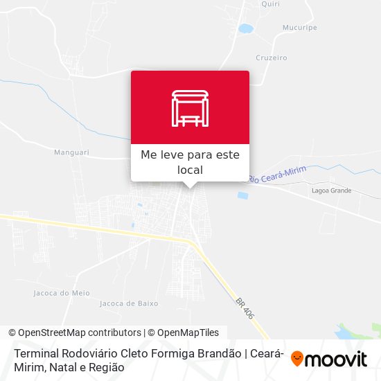 Terminal Rodoviário Cleto Formiga Brandão | Ceará-Mirim mapa