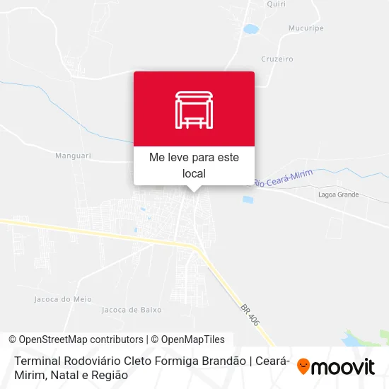 Terminal Rodoviário Cleto Formiga Brandão | Ceará-Mirim mapa