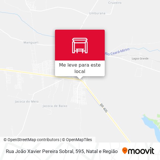 Rua João Xavier Pereira Sobral, 595 mapa