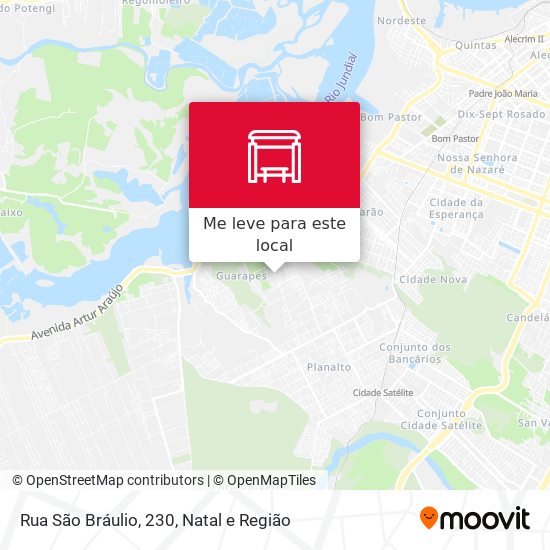 Rua São Bráulio, 230 mapa