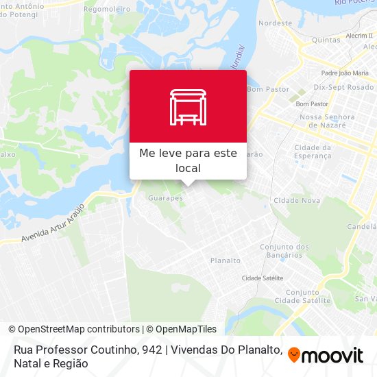 Rua Professor Coutinho, 942 | Vivendas Do Planalto mapa