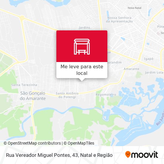 Rua Vereador Miguel Pontes, 43 mapa