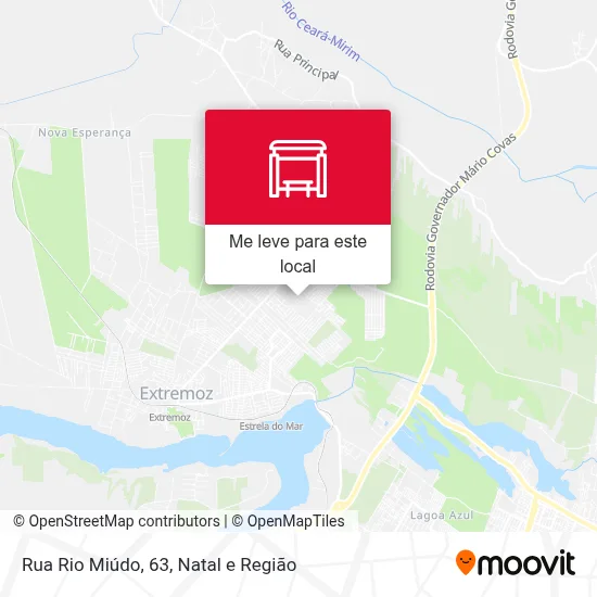 Rua Rio Miúdo, 63 mapa