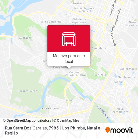 Rua Serra Dos Carajás, 7985 | Ubs Pitimbu mapa