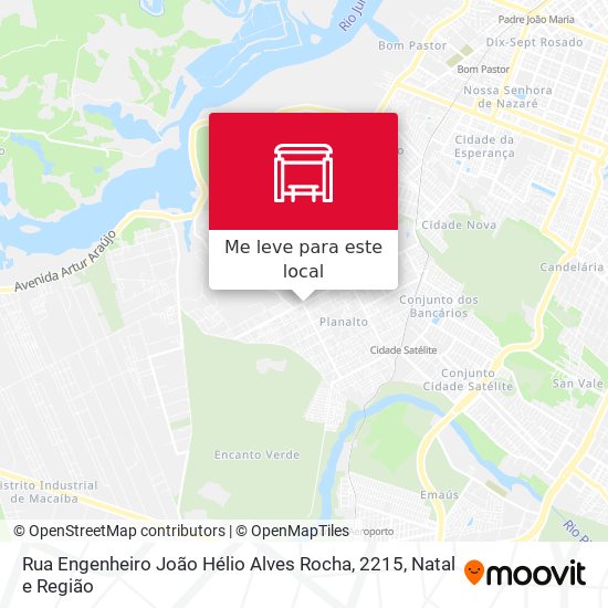 Rua Engenheiro João Hélio Alves Rocha, 2215 mapa
