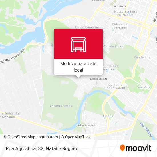 Rua Agrestina, 32 mapa