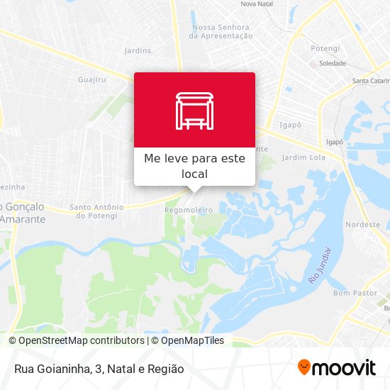 Rua Goianinha, 3 mapa