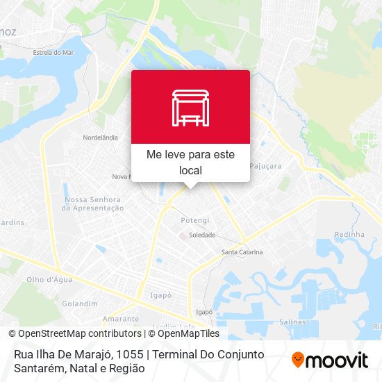 Rua Ilha De Marajó, 1055 | Terminal Do Conjunto Santarém mapa