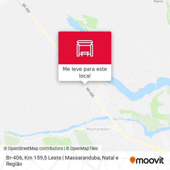 Br-406, Km 159,5 Leste | Massaranduba mapa