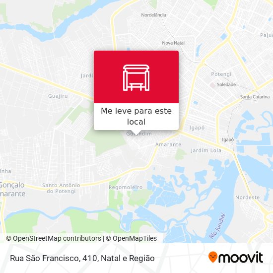 Rua São Francisco, 410 mapa