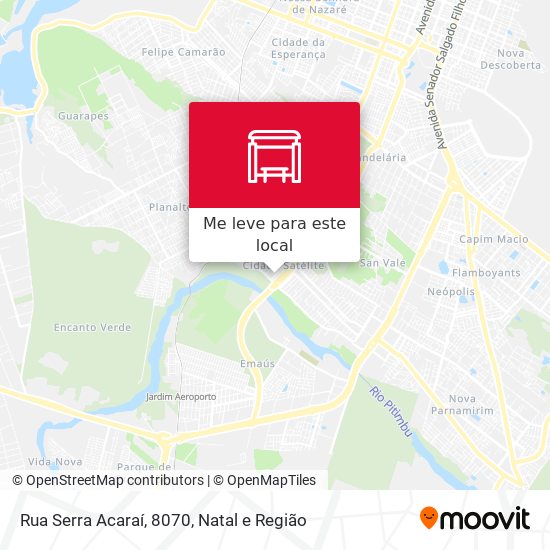 Rua Serra Acaraí, 8070 mapa