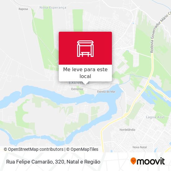 Rua Felipe Camarão, 320 mapa