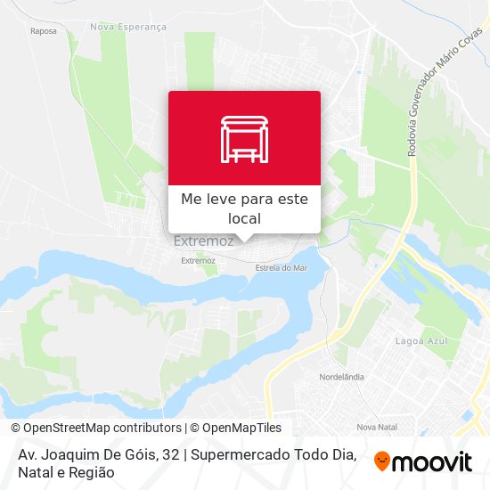 Av. Joaquim De Góis, 32 | Supermercado Todo Dia mapa