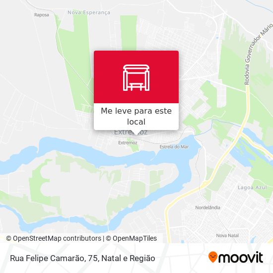 Rua Felipe Camarão, 75 mapa